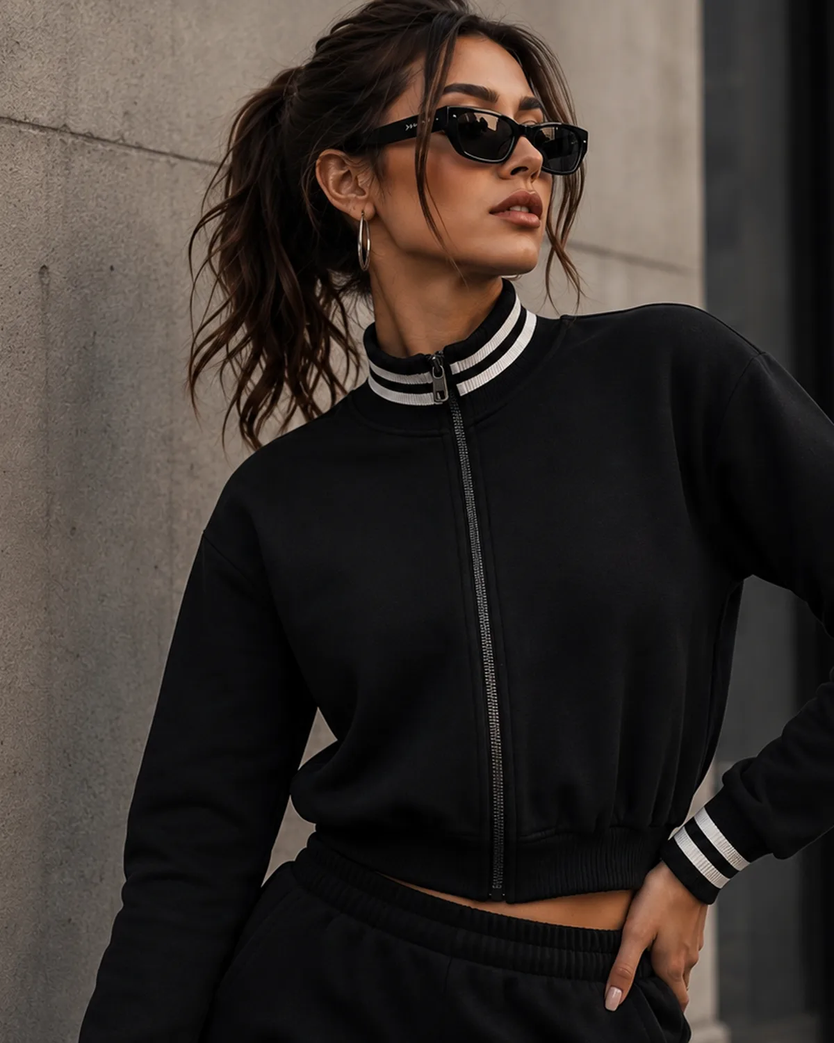Jaqueta Track Collar — editorial Klan Custom