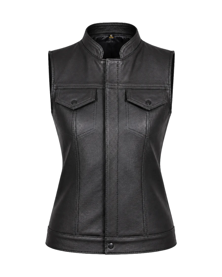 Colete Women Road — Couro para motociclistas da Klan Custom